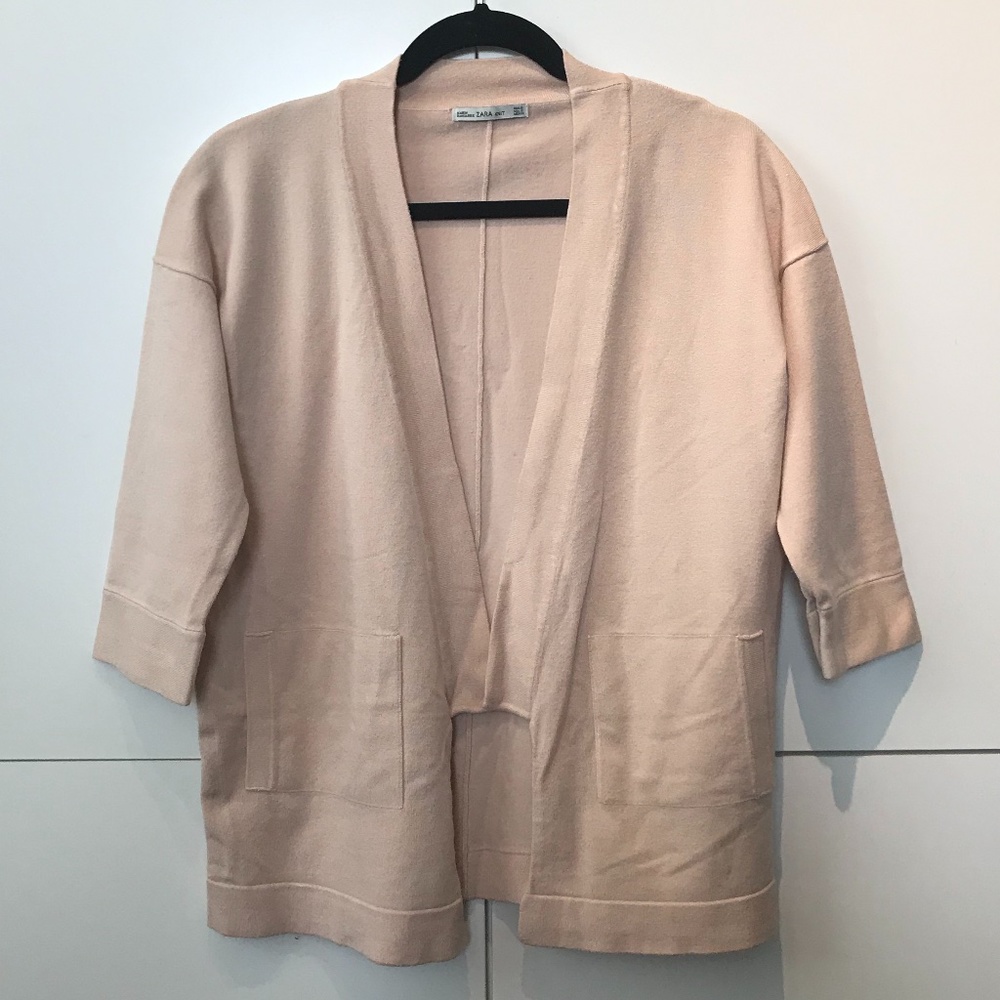 🍀 2 FOR $30 🍀 Zara Knit Baby Pink Cardigan
